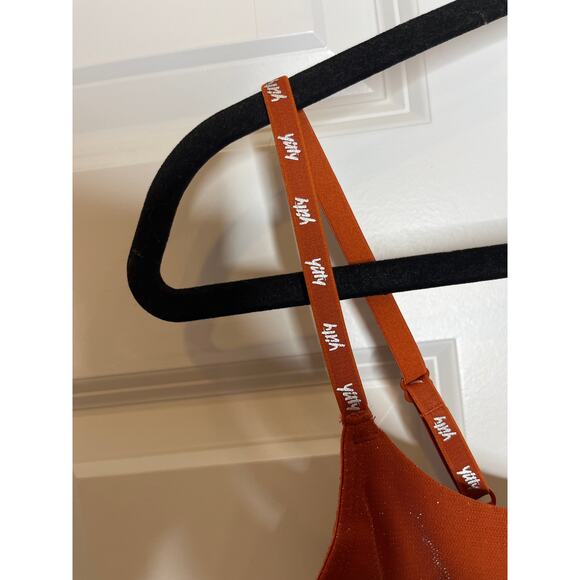 Yitty NEW Spotlight Shaping Demi Cup Thong Bodysuit Large Shimmer Baddest Brown - Picture 5 of 11